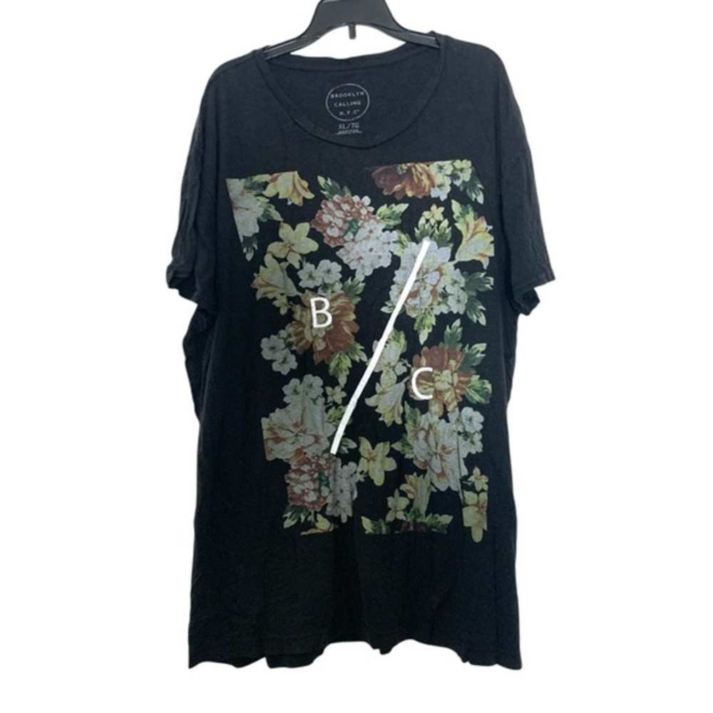 Brooklyn Calling NYC Black Floral Tee